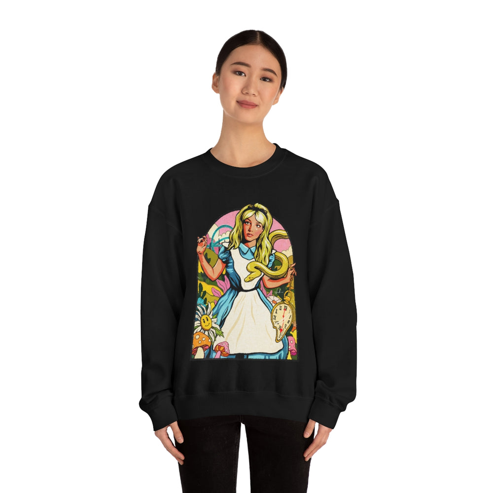 Down The Rabbit Hole [Australian-Printed] - Unisex Heavy Blend™ Crewneck Sweatshirt