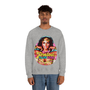 PROTECT TRANS LIVES [Australian-Printed] - Unisex Heavy Blend™ Crewneck Sweatshirt