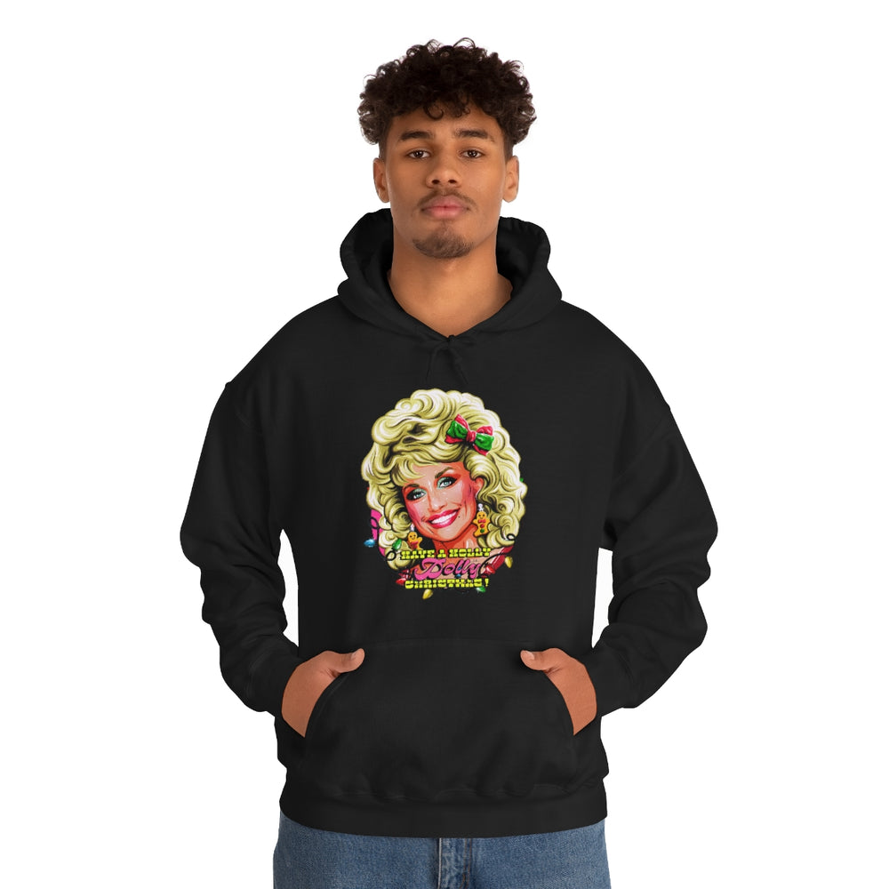 Have A Holly Dolly Christmas! - Unisex Heavy Blend™ Hooded Sweatshirt