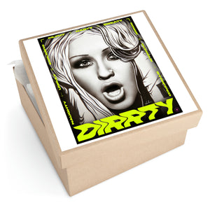 DIRRTY - Square Vinyl Stickers