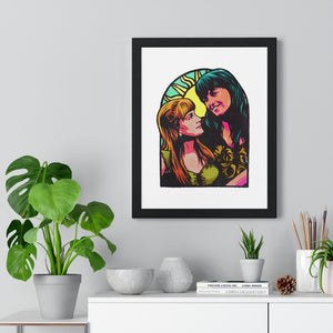 XENA X GABRIELLE - Premium Framed Vertical Poster