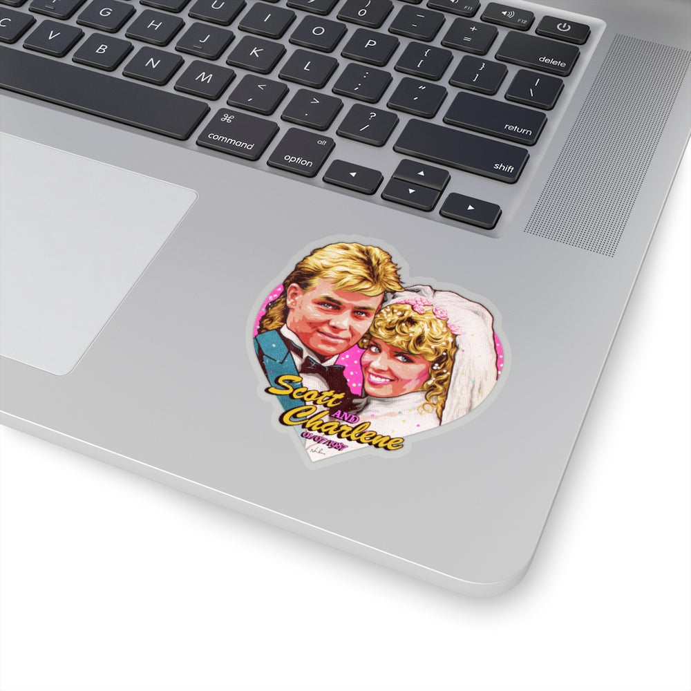 Scott and Charlene - Kiss-Cut Stickers