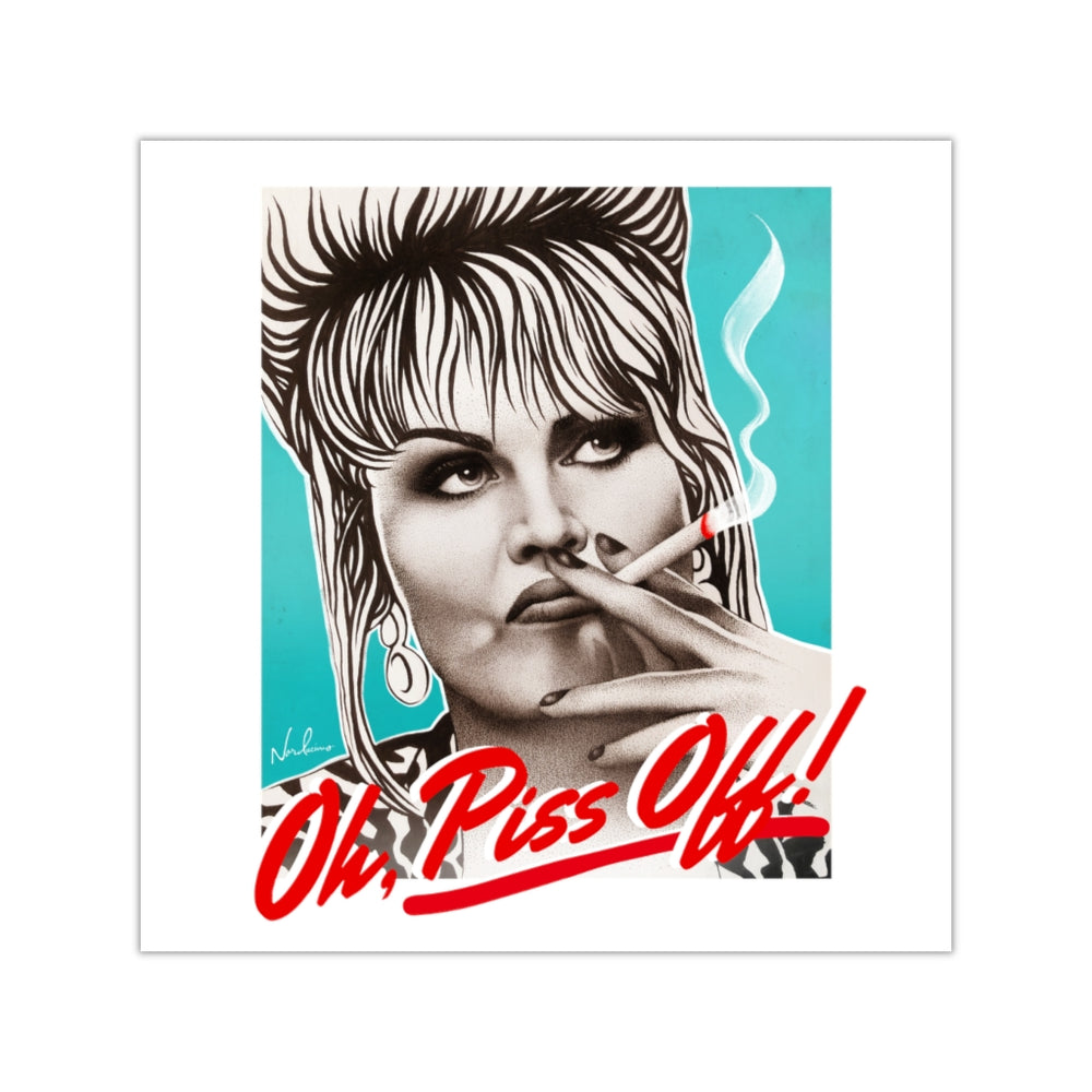 Oh, Piss Off! - Square Vinyl Stickers