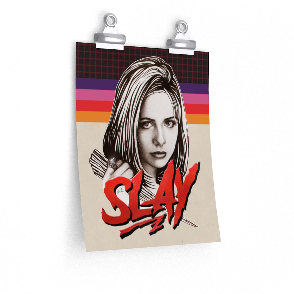 SLAY [Coloured BG] - Premium Matte vertical posters