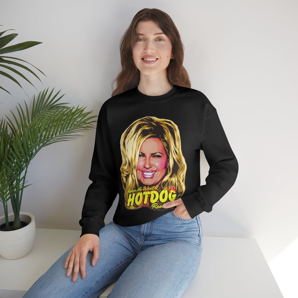 Makes Me Want A Hot Dog Real Bad! [Australian-Printed] - Unisex Heavy Blend™ Crewneck Sweatshirt