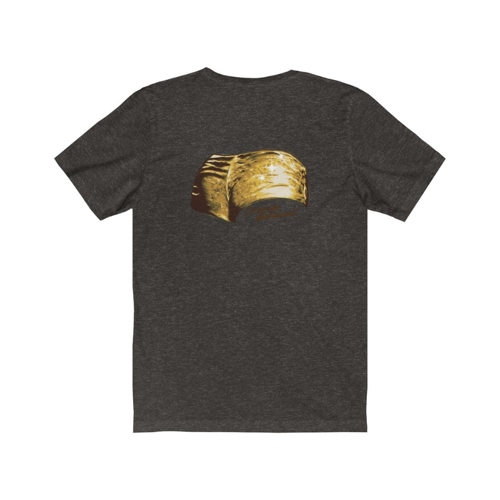 Golden Girl [Double-Sided Version with Hot Pants on back] - Unisex Jersey Short Sleeve Tee