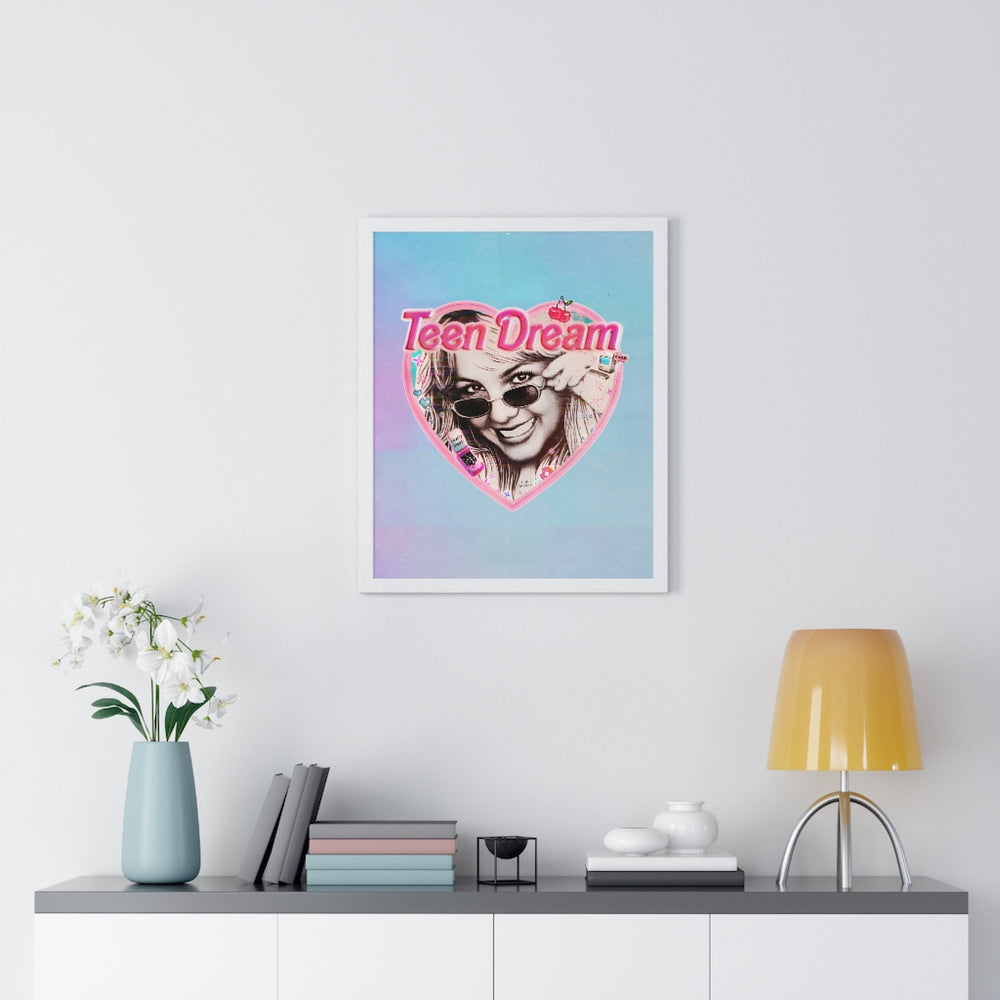 TEEN DREAM [Coloured BG] - Premium Framed Vertical Poster