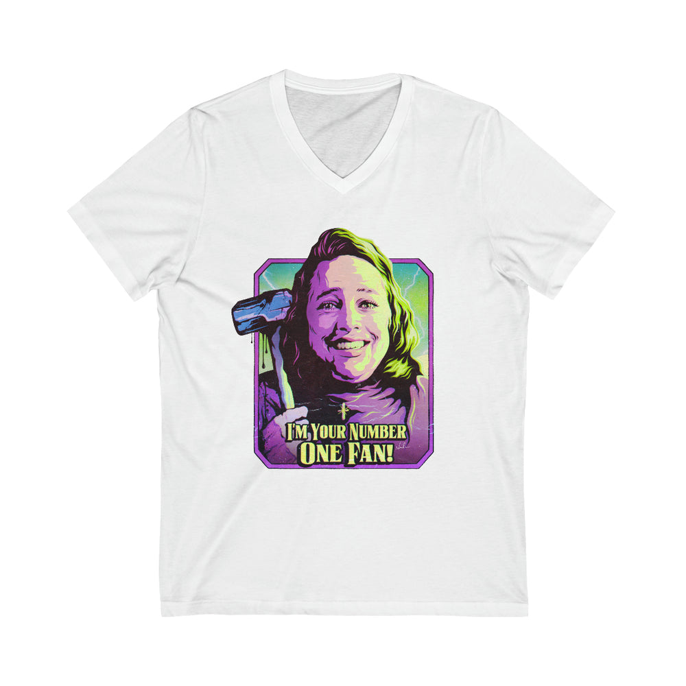 I'm Your Number One Fan! - Unisex Jersey Short Sleeve V-Neck Tee