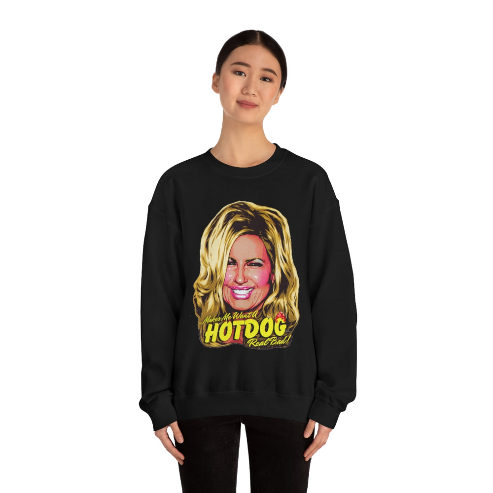 Makes Me Want A Hot Dog Real Bad! [Australian-Printed] - Unisex Heavy Blend™ Crewneck Sweatshirt