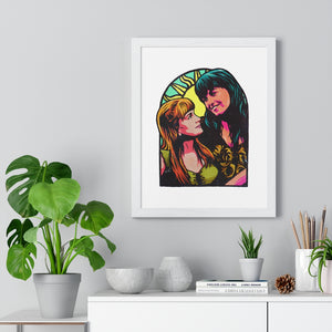 XENA X GABRIELLE - Premium Framed Vertical Poster