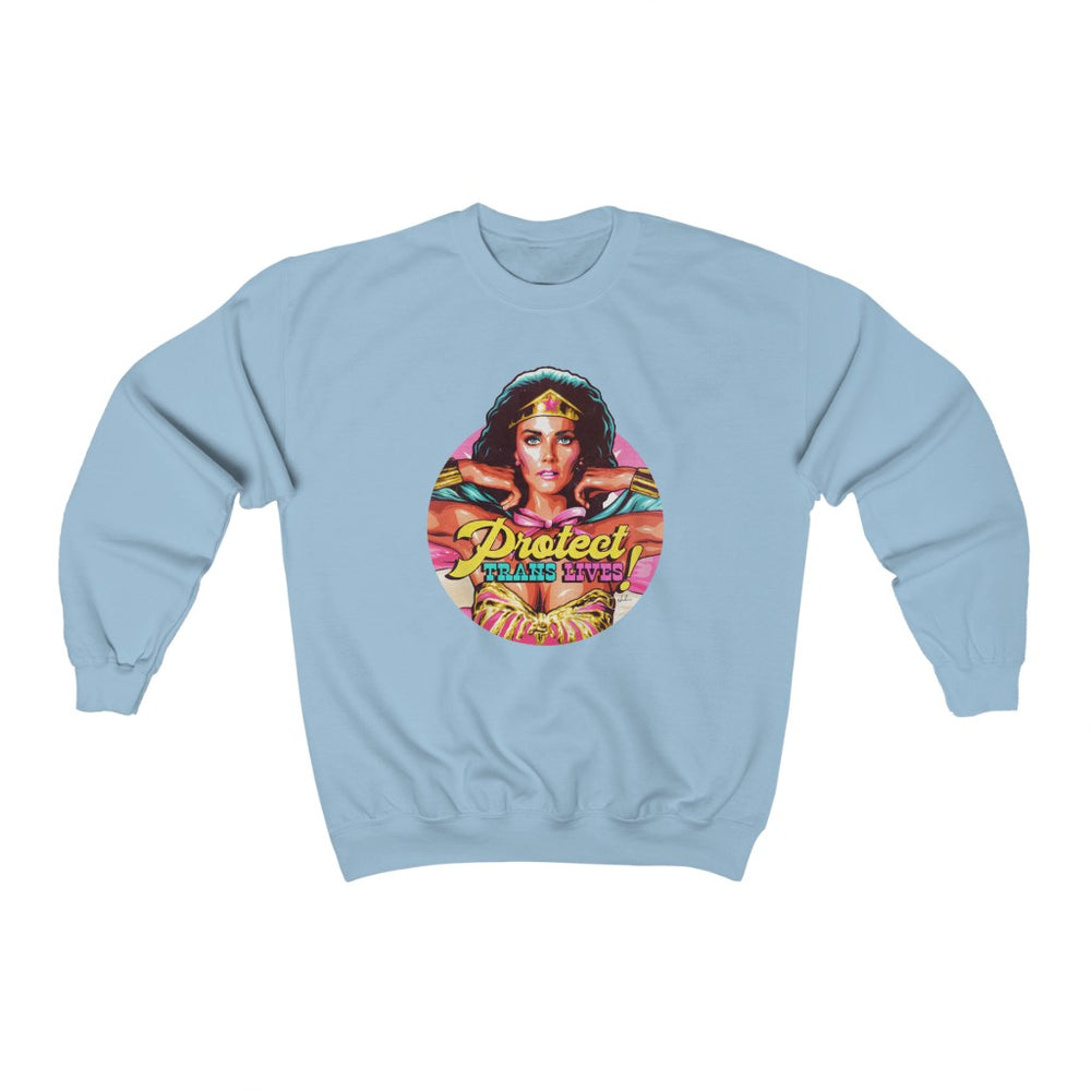 PROTECT TRANS LIVES - Unisex Heavy Blend™ Crewneck Sweatshirt