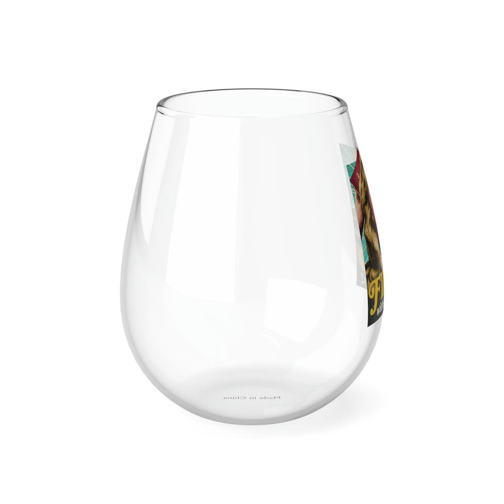 I am FILLED With Christ's Love! - Stemless Glass, 11.75oz