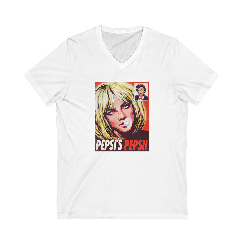 PEPSI'S PEPSI - Unisex Jersey Short Sleeve V-Neck Tee