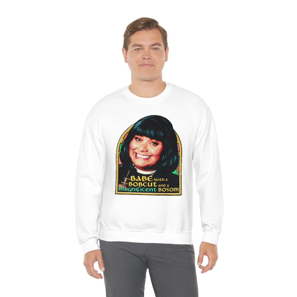 Babe With A Bobcut And A Magnificent Bosom [Australian-Printed] - Unisex Heavy Blend™ Crewneck Sweatshirt