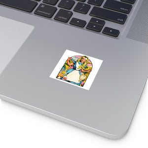 Down The Rabbit Hole - Square Vinyl Stickers