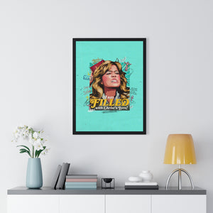 I am FILLED With Christ's Love! [Coloured BG] - Premium Framed Vertical Poster