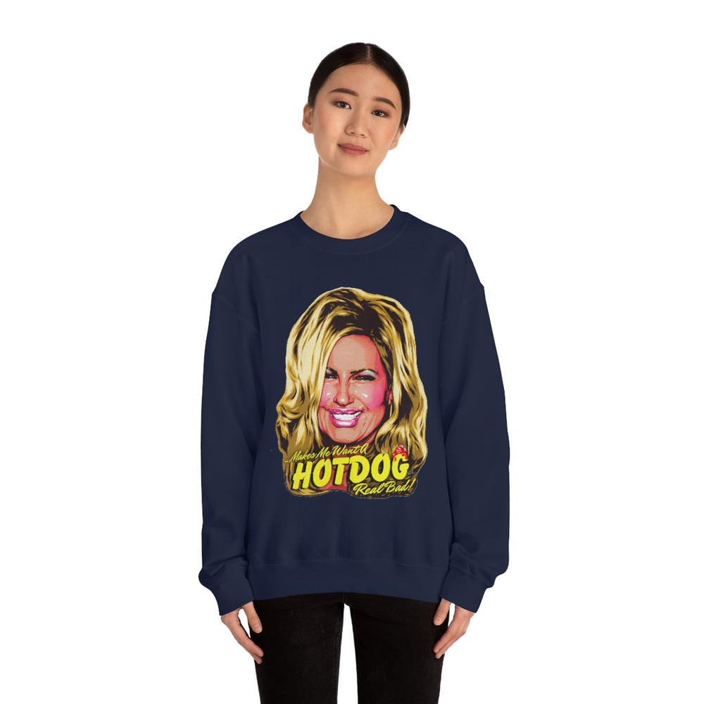 Makes Me Want A Hot Dog Real Bad! [Australian-Printed] - Unisex Heavy Blend™ Crewneck Sweatshirt