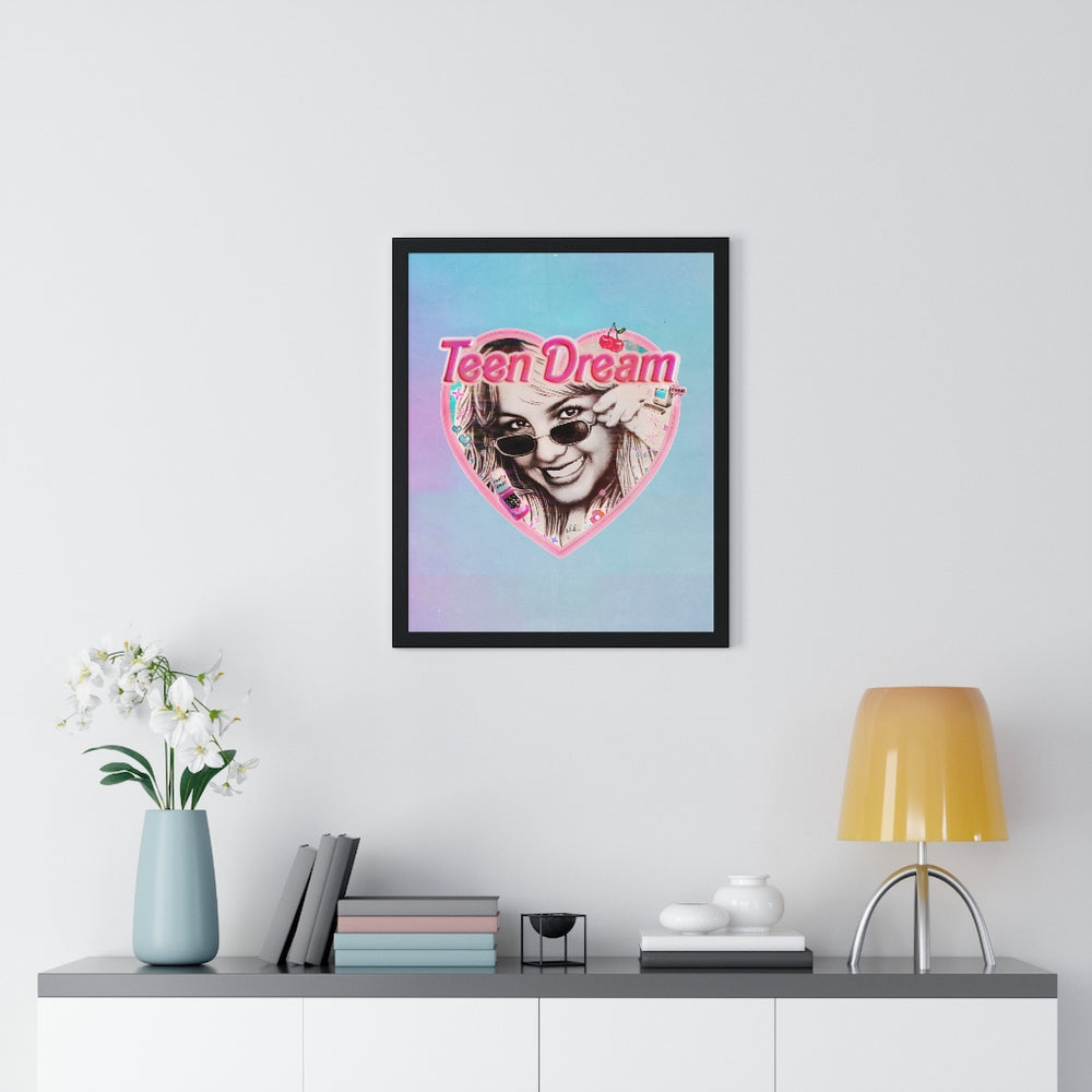 TEEN DREAM [Coloured BG] - Premium Framed Vertical Poster