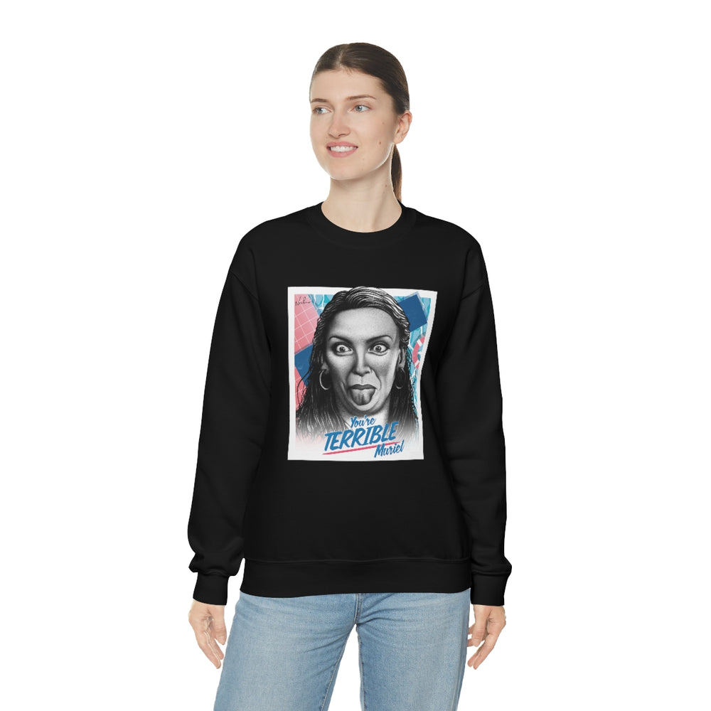 You're Terrible, Muriel [Australian-Printed] - Unisex Heavy Blend™ Crewneck Sweatshirt