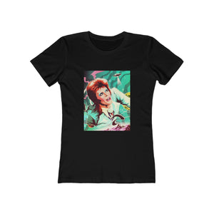 GALACTIC BOWIE [Australian-Printed] - Women's The Boyfriend Tee