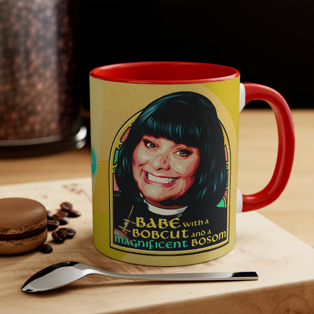 Babe With A Bobcut And A Magnificent Bosom - 11oz Accent Mug (Australian Printed)