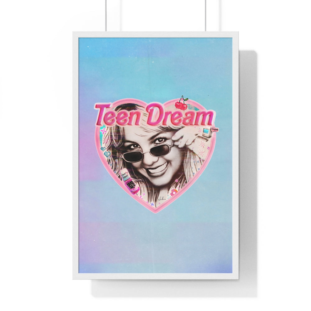 TEEN DREAM [Coloured BG] - Premium Framed Vertical Poster