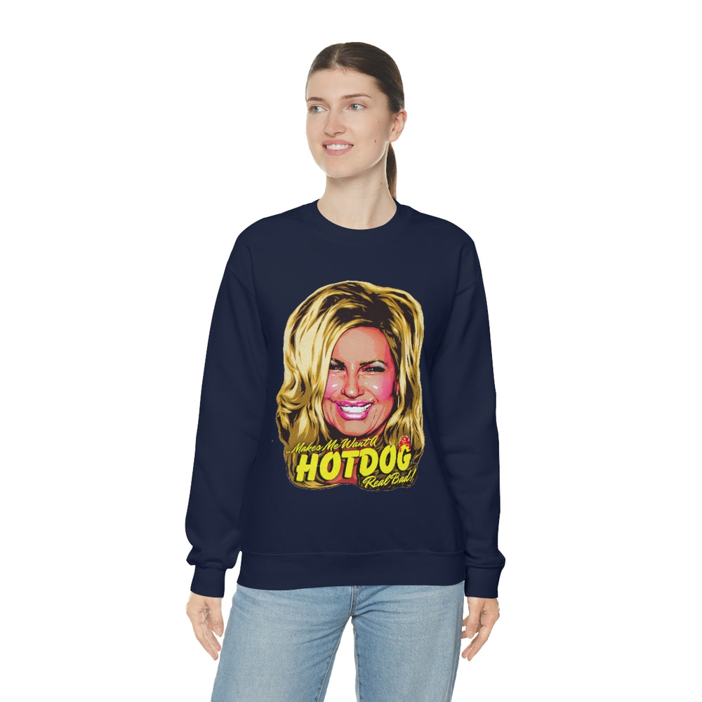 Makes Me Want A Hot Dog Real Bad! [Australian-Printed] - Unisex Heavy Blend™ Crewneck Sweatshirt