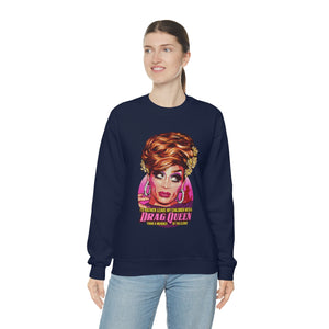 I'd Rather Leave My Children With A Drag Queen [Australian-Printed] - Unisex Heavy Blend™ Crewneck Sweatshirt