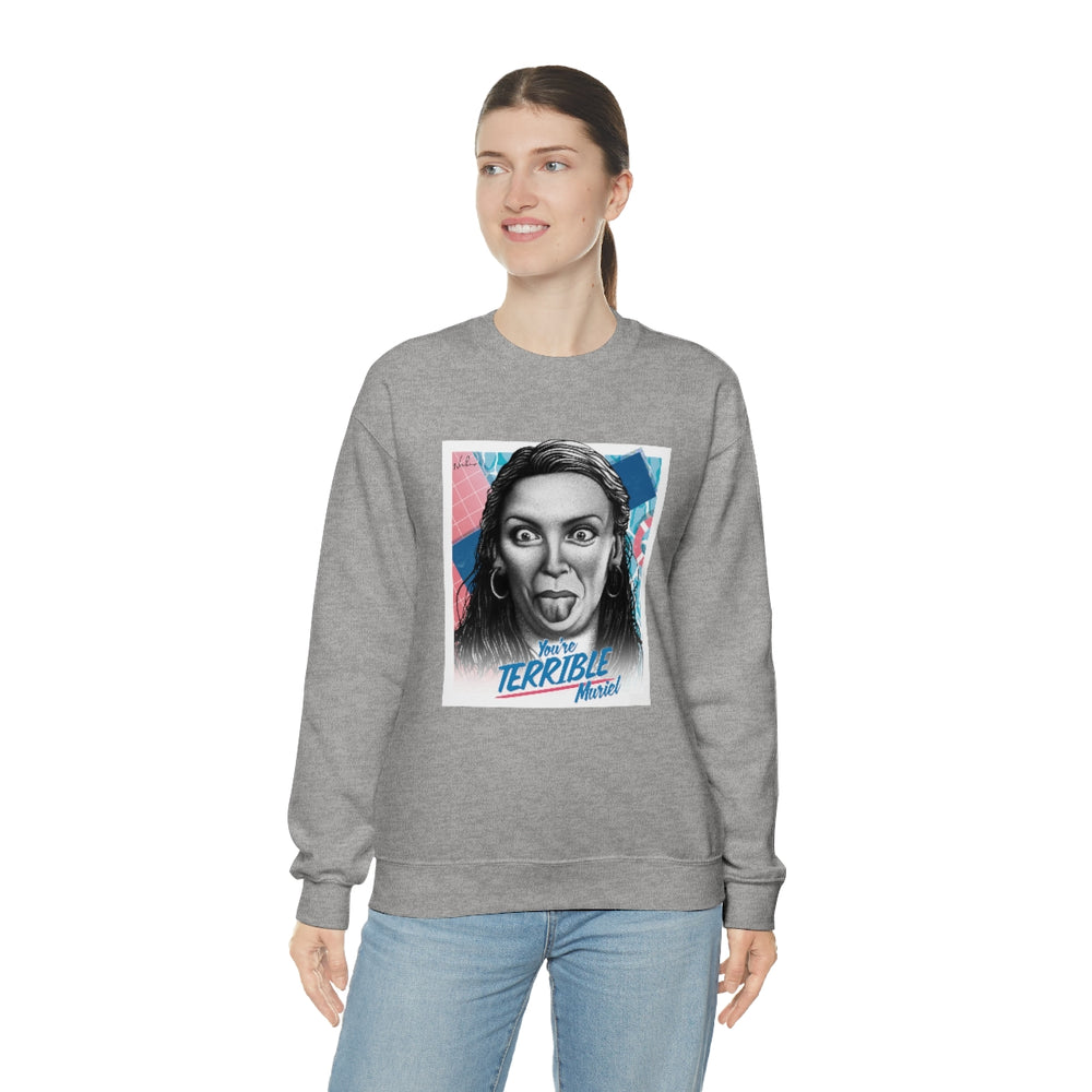 You're Terrible, Muriel [Australian-Printed] - Unisex Heavy Blend™ Crewneck Sweatshirt