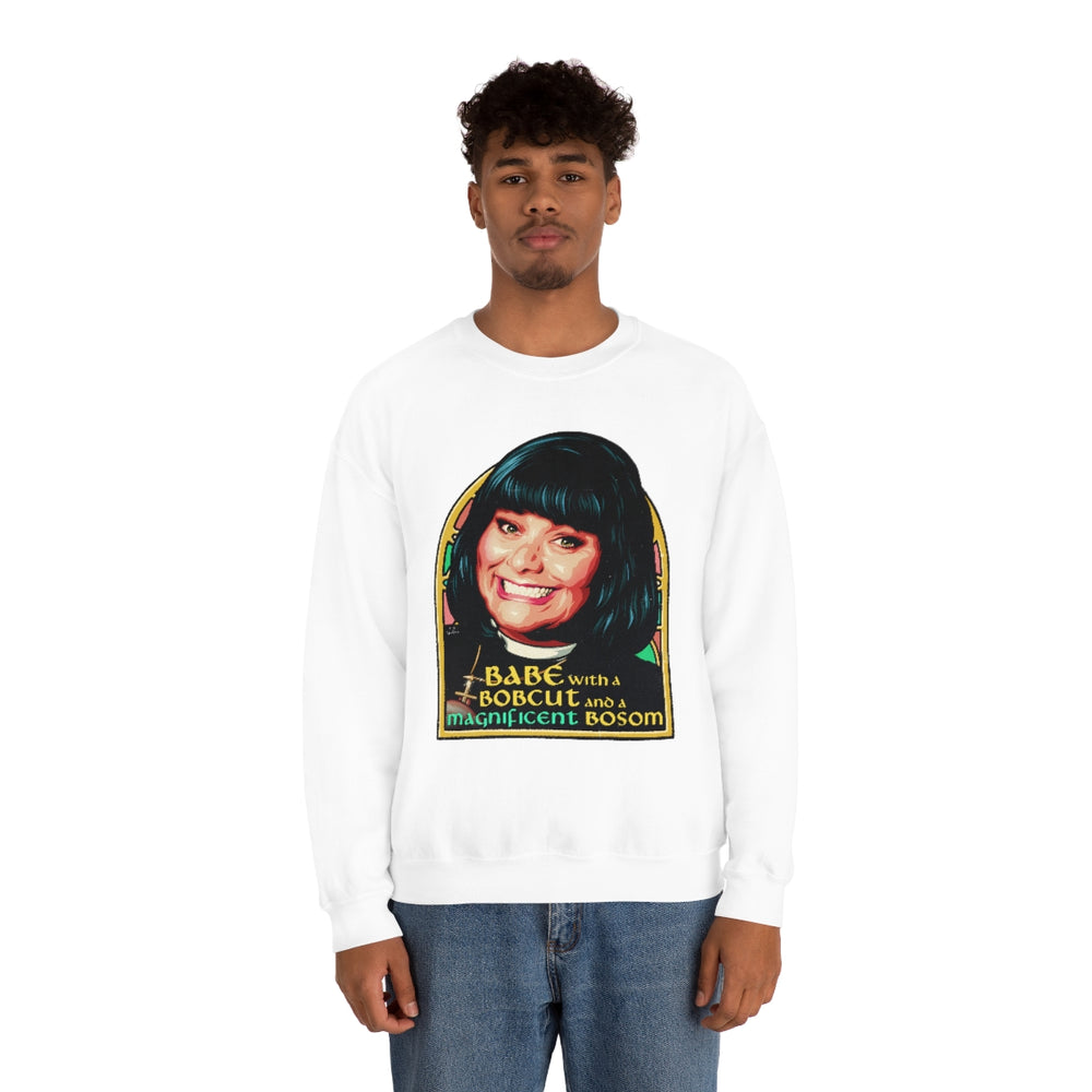 Babe With A Bobcut And A Magnificent Bosom [Australian-Printed] - Unisex Heavy Blend™ Crewneck Sweatshirt