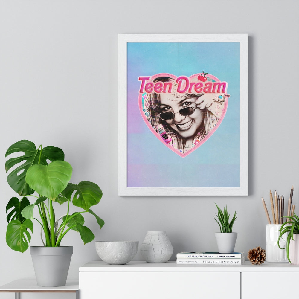 TEEN DREAM [Coloured BG] - Premium Framed Vertical Poster