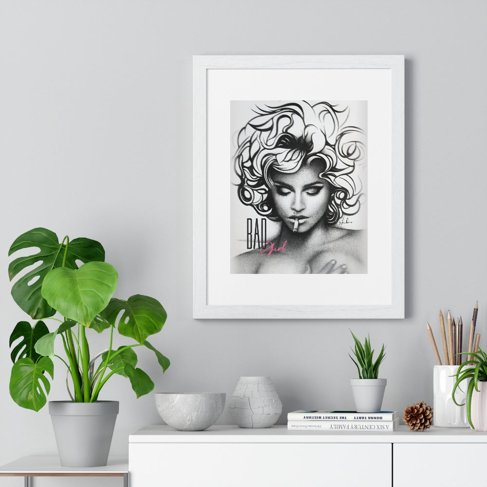 BAD GIRL - Premium Framed Vertical Poster