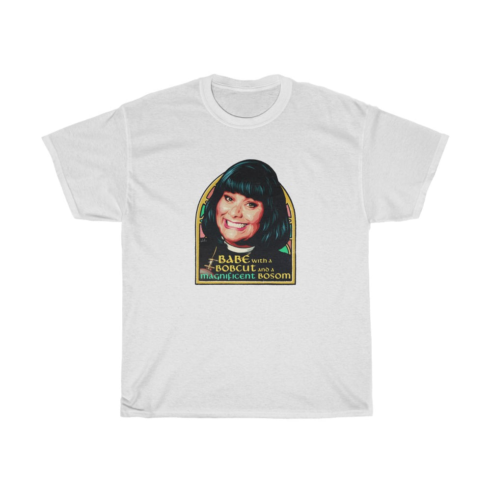 Babe With A Bobcut And A Magnificent Bosom [Australian-Printed] - Unisex Heavy Cotton Tee