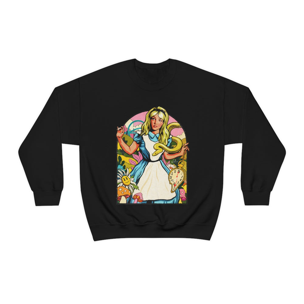 Down The Rabbit Hole [Australian-Printed] - Unisex Heavy Blend™ Crewneck Sweatshirt