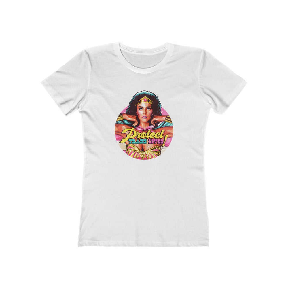 PROTECT TRANS LIVES - Women's The Boyfriend Tee