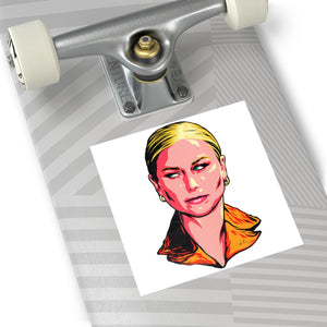 Grace Tame (Image Only) - Square Vinyl Stickers
