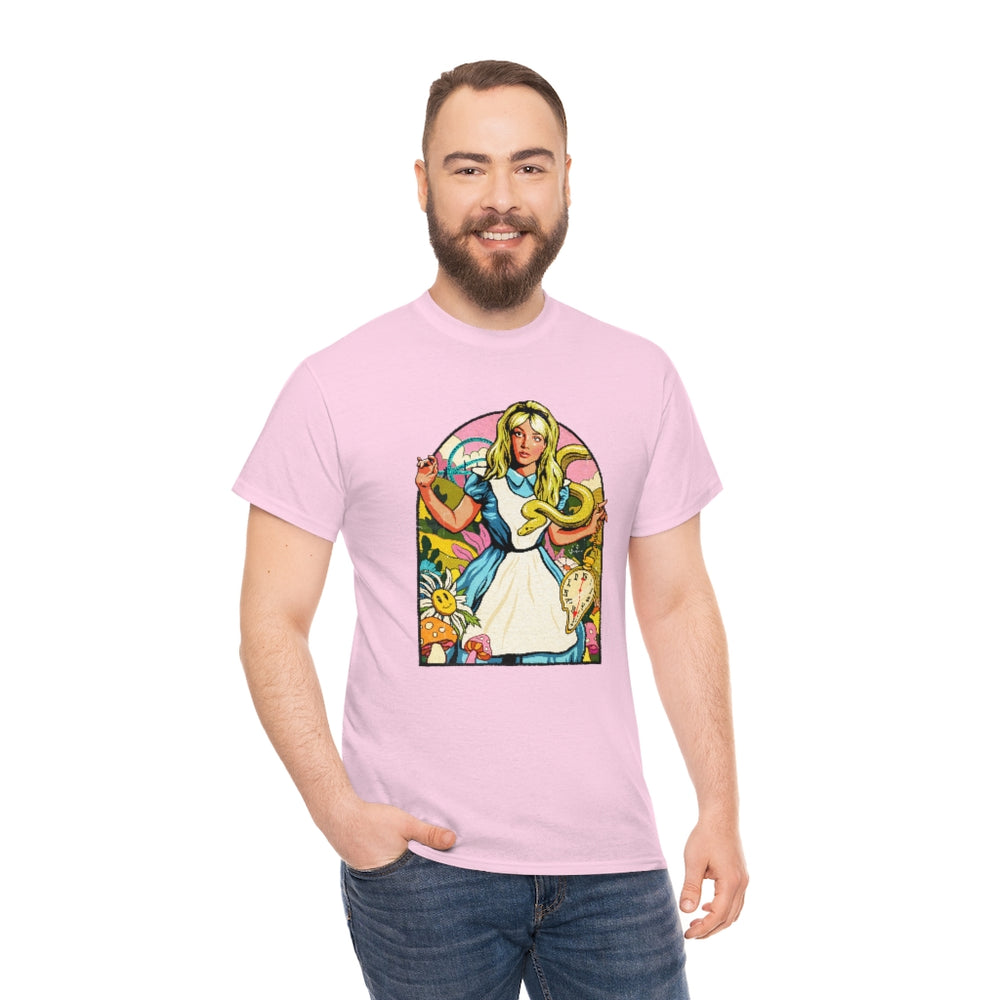 Down The Rabbit Hole [Australian-Printed] - Unisex Heavy Cotton Tee