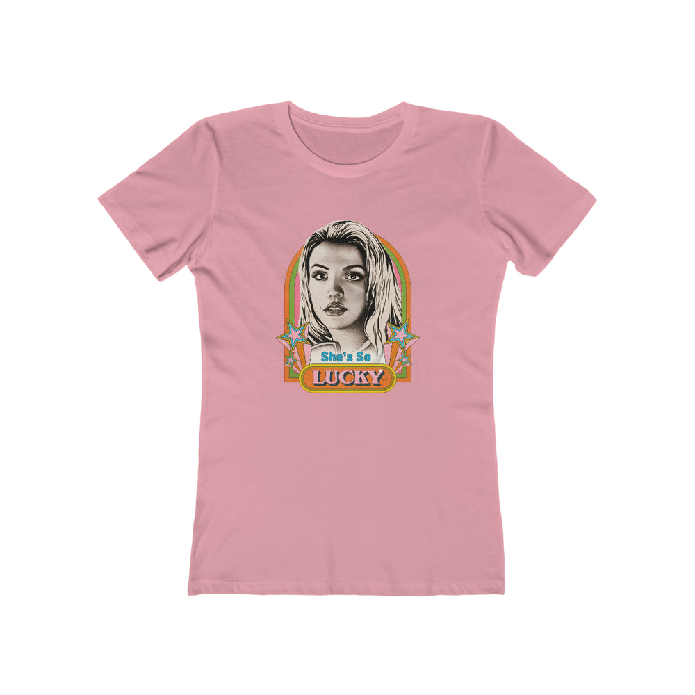 She's So Lucky - Women's The Boyfriend Tee