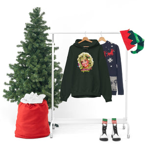 Have A Holly Dolly Christmas! - Unisex Heavy Blend™ Hooded Sweatshirt