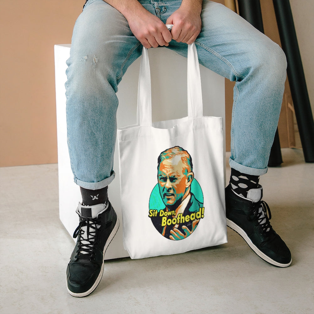 Sit Down, Boofhead! [Australian-Printed] - Cotton Tote Bag