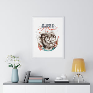 SOPHIA - Premium Framed Vertical Poster