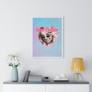 TEEN DREAM [Coloured BG] - Premium Framed Vertical Poster
