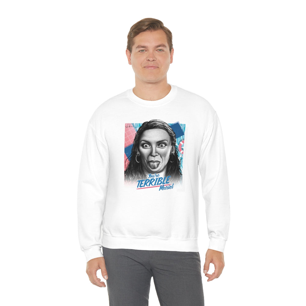 You're Terrible, Muriel [Australian-Printed] - Unisex Heavy Blend™ Crewneck Sweatshirt