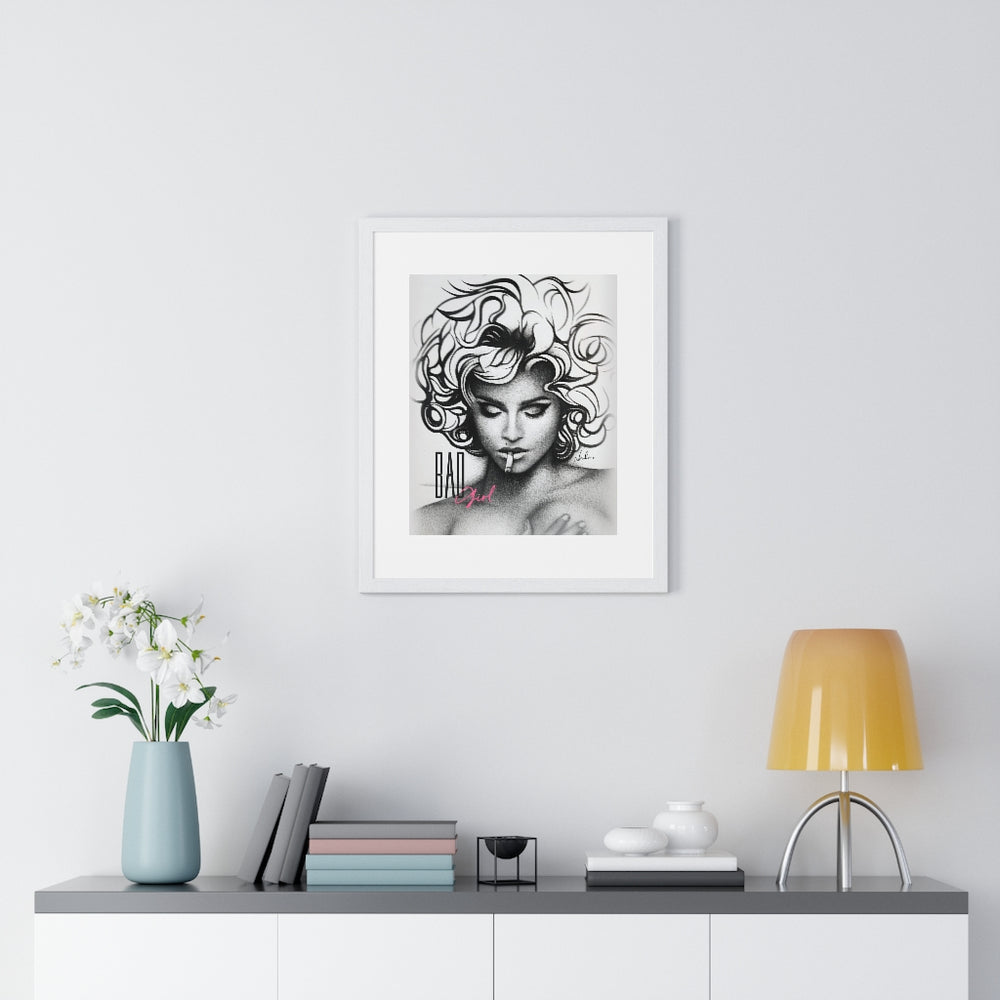 BAD GIRL - Premium Framed Vertical Poster