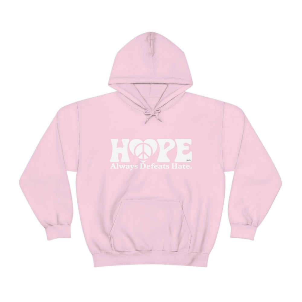Hope Always Defeats Hate - Unisex Heavy Blend™ Hooded Sweatshirt