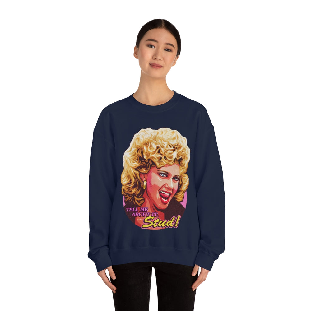 Tell Me About It, Stud [Australian-Printed] - Unisex Heavy Blend™ Crewneck Sweatshirt