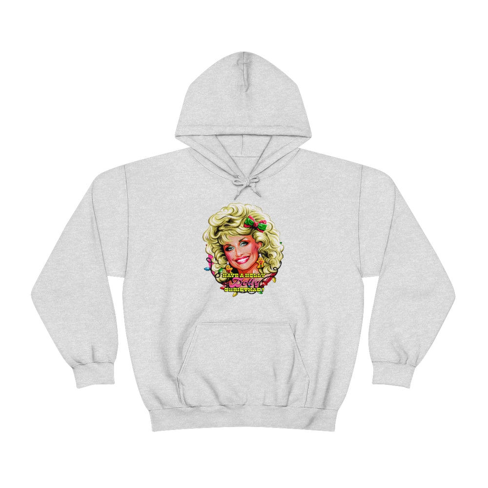 Have A Holly Dolly Christmas! - Unisex Heavy Blend™ Hooded Sweatshirt