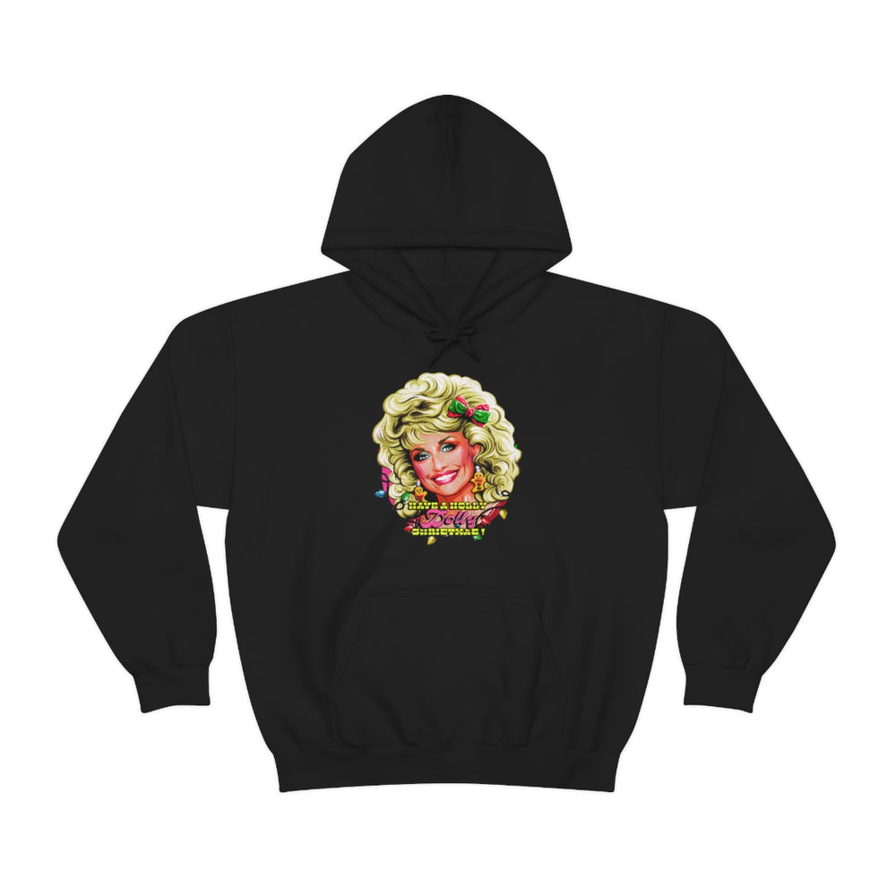 Have A Holly Dolly Christmas! - Unisex Heavy Blend™ Hooded Sweatshirt