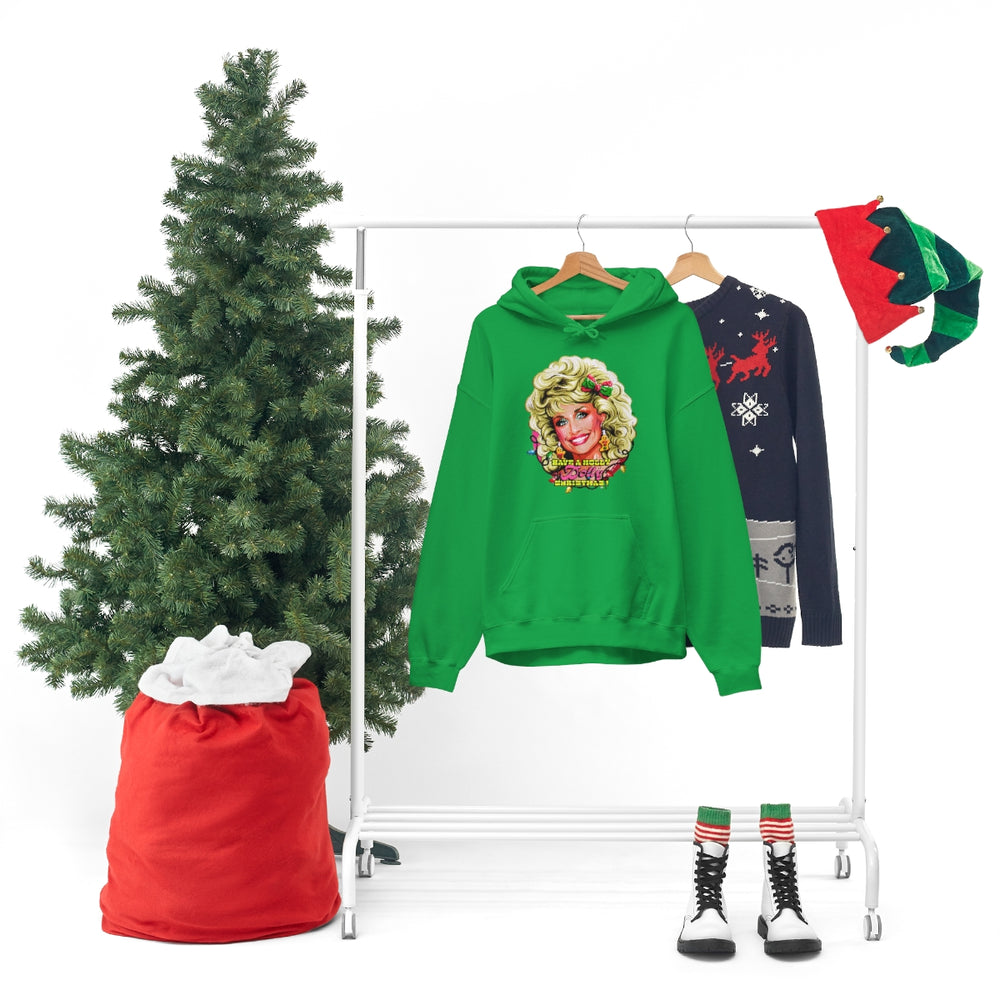 Have A Holly Dolly Christmas! - Unisex Heavy Blend™ Hooded Sweatshirt