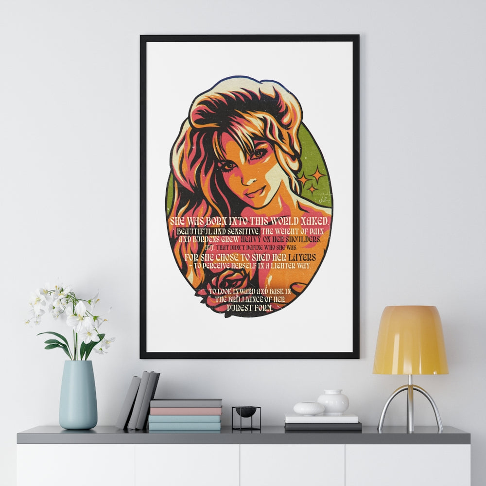 Her Purest Form - Premium Framed Vertical Poster